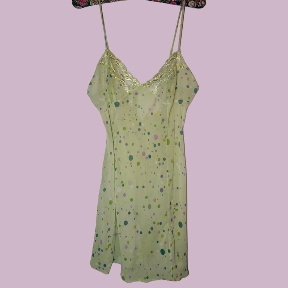 Victoria's Secret Y2K Mesh Polkadot Slip Dress! - Picture 2 of 8